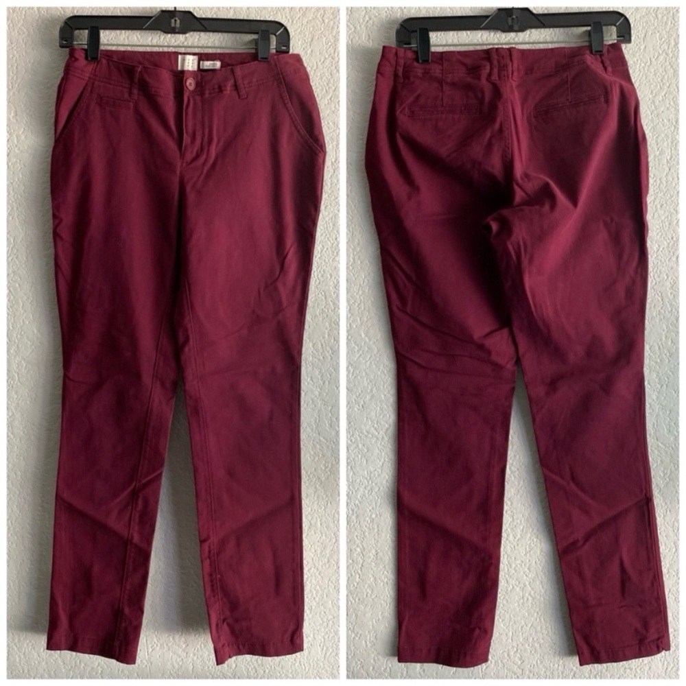 a new day Burgundy Straight Leg Pants
